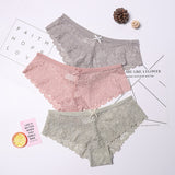 3 Pcs Panties for Woman Underwear Sexy Lace Breathable Soft Lingerie Female Briefs Panty Sexy Transparent Women's Underpants - ENSEIGNE DENIS