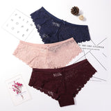 3 Pcs Panties for Woman Underwear Sexy Lace Breathable Soft Lingerie Female Briefs Panty Sexy Transparent Women's Underpants - ENSEIGNE DENIS