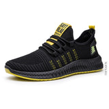 Fashion Sneakers Men Vulcanized Shoes Air Mesh Mens Trainers Lightweight Casual Shoes Men Black Footware Tenis Masculino - ENSEIGNE DENIS