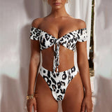 Sexy Bikini Set Women Brazilian Padded Push Up Swimwear  Leopard Bikinis Sling Bathing Suit G String Swimsuit Beachwear - ENSEIGNE DENIS