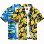 2019 New Male Hawaiian Shirts Fashion Men's Casual Button Hawaii Print Beach Short Sleeve Quick Dry Top Blouse M-5XL - ENSEIGNE DENIS