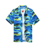 2019 New Male Hawaiian Shirts Fashion Men's Casual Button Hawaii Print Beach Short Sleeve Quick Dry Top Blouse M-5XL - ENSEIGNE DENIS