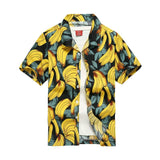 2019 New Male Hawaiian Shirts Fashion Men's Casual Button Hawaii Print Beach Short Sleeve Quick Dry Top Blouse M-5XL - ENSEIGNE DENIS