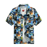 2019 New Male Hawaiian Shirts Fashion Men's Casual Button Hawaii Print Beach Short Sleeve Quick Dry Top Blouse M-5XL - ENSEIGNE DENIS