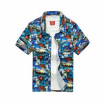 2019 New Male Hawaiian Shirts Fashion Men's Casual Button Hawaii Print Beach Short Sleeve Quick Dry Top Blouse M-5XL - ENSEIGNE DENIS