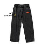 LAPPSTER Mens Korean Fashoins Harem Blue Jeans Pants 2020 Vintage Straight Pants Harajuku Jeans Baggy Belt High Quality Denim - ENSEIGNE DENIS
