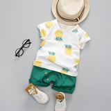 2020 fashion infant Suits Baby Clothing Set for Boys Girls Cute Summer Casual Clothes Set Giraffe Top+Shorts Kids Clothes - ENSEIGNE DENIS