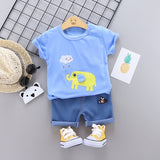 2020 fashion infant Suits Baby Clothing Set for Boys Girls Cute Summer Casual Clothes Set Giraffe Top+Shorts Kids Clothes - ENSEIGNE DENIS