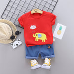 2020 fashion infant Suits Baby Clothing Set for Boys Girls Cute Summer Casual Clothes Set Giraffe Top+Shorts Kids Clothes - ENSEIGNE DENIS