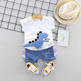 2020 fashion infant Suits Baby Clothing Set for Boys Girls Cute Summer Casual Clothes Set Giraffe Top+Shorts Kids Clothes - ENSEIGNE DENIS