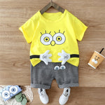 2020 fashion infant Suits Baby Clothing Set for Boys Girls Cute Summer Casual Clothes Set Giraffe Top+Shorts Kids Clothes - ENSEIGNE DENIS