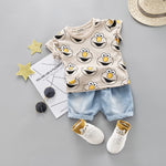 2020 fashion infant Suits Baby Clothing Set for Boys Girls Cute Summer Casual Clothes Set Giraffe Top+Shorts Kids Clothes - ENSEIGNE DENIS