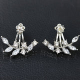 New Fashion Simulated Pearls Pendientes Bijoux Angel Wings Leaf Feather Flowers Stud Earrings For Women Wedding Jewelry Brincos - ENSEIGNE DENIS