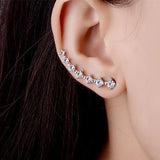 New Fashion Simulated Pearls Pendientes Bijoux Angel Wings Leaf Feather Flowers Stud Earrings For Women Wedding Jewelry Brincos - ENSEIGNE DENIS