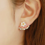 New Fashion Simulated Pearls Pendientes Bijoux Angel Wings Leaf Feather Flowers Stud Earrings For Women Wedding Jewelry Brincos - ENSEIGNE DENIS
