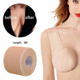 1 Roll 4M Boob Tape Women Breast Nipple Covers Push Up Bra Body Invisible Breast Lift Tape Adhesive Bras Intimates Sexy Bralette - ENSEIGNE DENIS