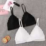 1/2PCS French Style Bralette Seamless Deep V Lace Bra Wireless Thin Underwear Sexy Lingerie Soft Push Up Bras For Women Hot - ENSEIGNE DENIS