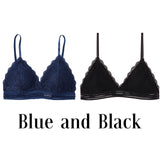 1/2PCS French Style Bralette Seamless Deep V Lace Bra Wireless Thin Underwear Sexy Lingerie Soft Push Up Bras For Women Hot - ENSEIGNE DENIS