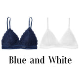 1/2PCS French Style Bralette Seamless Deep V Lace Bra Wireless Thin Underwear Sexy Lingerie Soft Push Up Bras For Women Hot - ENSEIGNE DENIS