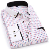 2020 Men Fashion Casual Long Sleeved Printed shirt Slim Fit Male Social Business Dress Shirt Brand Men Clothing Soft Comfortable - ENSEIGNE DENIS