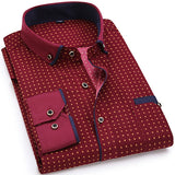 2020 Men Fashion Casual Long Sleeved Printed shirt Slim Fit Male Social Business Dress Shirt Brand Men Clothing Soft Comfortable - ENSEIGNE DENIS