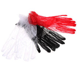 Black Red White Ivory Short Lace Bridal Gloves Wedding Accessories Party Lace Gloves