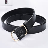 NO.ONEPAUL women belt Genuine Leather New Punk style fashion Pin Buckle jeans Decorative Belt Chain luxury brand belts for women - ENSEIGNE DENIS