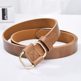 NO.ONEPAUL women belt Genuine Leather New Punk style fashion Pin Buckle jeans Decorative Belt Chain luxury brand belts for women - ENSEIGNE DENIS
