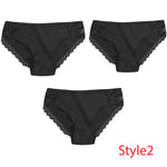 3PCS/Set Cotton Underwear Women's Panties Comfort Underpants  Floral Lace Briefs For Woman Sexy Low-Rise Pantys Intimates M L XL - ENSEIGNE DENIS