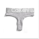 VDOGRIR Sexy Women's Cotton Seamless G-String Thong Female Panty Underwear Women Briefs Low Waist Letter Lady Intimates Tangas - ENSEIGNE DENIS