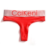VDOGRIR Sexy Women's Cotton Seamless G-String Thong Female Panty Underwear Women Briefs Low Waist Letter Lady Intimates Tangas - ENSEIGNE DENIS