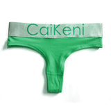 VDOGRIR Sexy Women's Cotton Seamless G-String Thong Female Panty Underwear Women Briefs Low Waist Letter Lady Intimates Tangas - ENSEIGNE DENIS