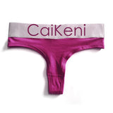 VDOGRIR Sexy Women's Cotton Seamless G-String Thong Female Panty Underwear Women Briefs Low Waist Letter Lady Intimates Tangas - ENSEIGNE DENIS