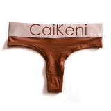 VDOGRIR Sexy Women's Cotton Seamless G-String Thong Female Panty Underwear Women Briefs Low Waist Letter Lady Intimates Tangas - ENSEIGNE DENIS