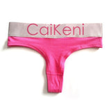 VDOGRIR Sexy Women's Cotton Seamless G-String Thong Female Panty Underwear Women Briefs Low Waist Letter Lady Intimates Tangas - ENSEIGNE DENIS