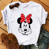 Maycaur Minnie Mouse Cute T Shirt Vogue Women Mouse Printed Shirt Tumblr Femme Girl Tees Hipster Kawaii Holiday Summer Femme Top - ENSEIGNE DENIS