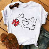 Maycaur Minnie Mouse Cute T Shirt Vogue Women Mouse Printed Shirt Tumblr Femme Girl Tees Hipster Kawaii Holiday Summer Femme Top - ENSEIGNE DENIS