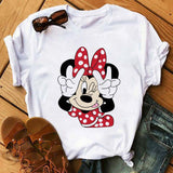 Maycaur Minnie Mouse Cute T Shirt Vogue Women Mouse Printed Shirt Tumblr Femme Girl Tees Hipster Kawaii Holiday Summer Femme Top - ENSEIGNE DENIS