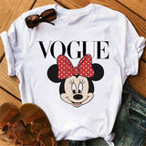 Maycaur Minnie Mouse Cute T Shirt Vogue Women Mouse Printed Shirt Tumblr Femme Girl Tees Hipster Kawaii Holiday Summer Femme Top - ENSEIGNE DENIS
