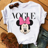 Maycaur Minnie Mouse Cute T Shirt Vogue Women Mouse Printed Shirt Tumblr Femme Girl Tees Hipster Kawaii Holiday Summer Femme Top - ENSEIGNE DENIS
