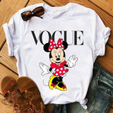 Maycaur Minnie Mouse Cute T Shirt Vogue Women Mouse Printed Shirt Tumblr Femme Girl Tees Hipster Kawaii Holiday Summer Femme Top - ENSEIGNE DENIS