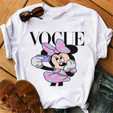 Maycaur Minnie Mouse Cute T Shirt Vogue Women Mouse Printed Shirt Tumblr Femme Girl Tees Hipster Kawaii Holiday Summer Femme Top - ENSEIGNE DENIS