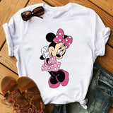 Maycaur Minnie Mouse Cute T Shirt Vogue Women Mouse Printed Shirt Tumblr Femme Girl Tees Hipster Kawaii Holiday Summer Femme Top - ENSEIGNE DENIS