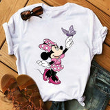 Maycaur Minnie Mouse Cute T Shirt Vogue Women Mouse Printed Shirt Tumblr Femme Girl Tees Hipster Kawaii Holiday Summer Femme Top - ENSEIGNE DENIS