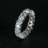 luxury 925 sterling silver wedding band eternity ring for women big gift for ladies love wholesale lots bulk jewelry R4577 - ENSEIGNE DENIS