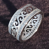 luxury 925 sterling silver wedding band eternity ring for women big gift for ladies love wholesale lots bulk jewelry R4577 - ENSEIGNE DENIS