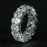 luxury 925 sterling silver wedding band eternity ring for women big gift for ladies love wholesale lots bulk jewelry R4577 - ENSEIGNE DENIS