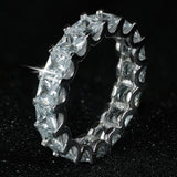 luxury 925 sterling silver wedding band eternity ring for women big gift for ladies love wholesale lots bulk jewelry R4577 - ENSEIGNE DENIS