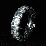 luxury 925 sterling silver wedding band eternity ring for women big gift for ladies love wholesale lots bulk jewelry R4577 - ENSEIGNE DENIS
