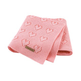 Baby Blankets Knitted Newborn Bebes Stroller Bedding Quilts Cotton Toddler Kids Swaddling Wrap Infantil Unisex Blankets 100*80cm